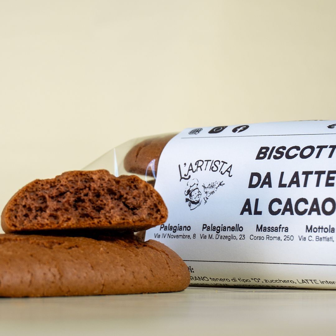 Biscotti da latte al cacao