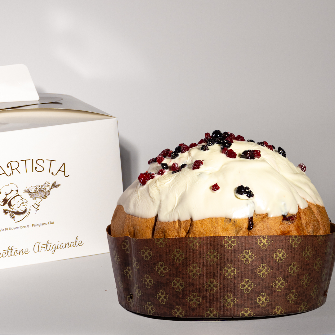 Panettone artigianale - Cioccolato bianco e frutti di bosco