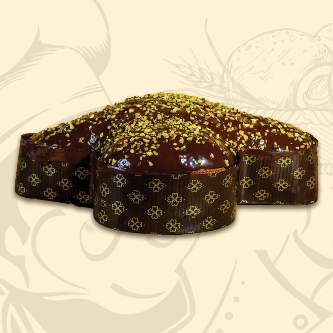 Colomba artigianale - Cioccolato fondente e pistacchio