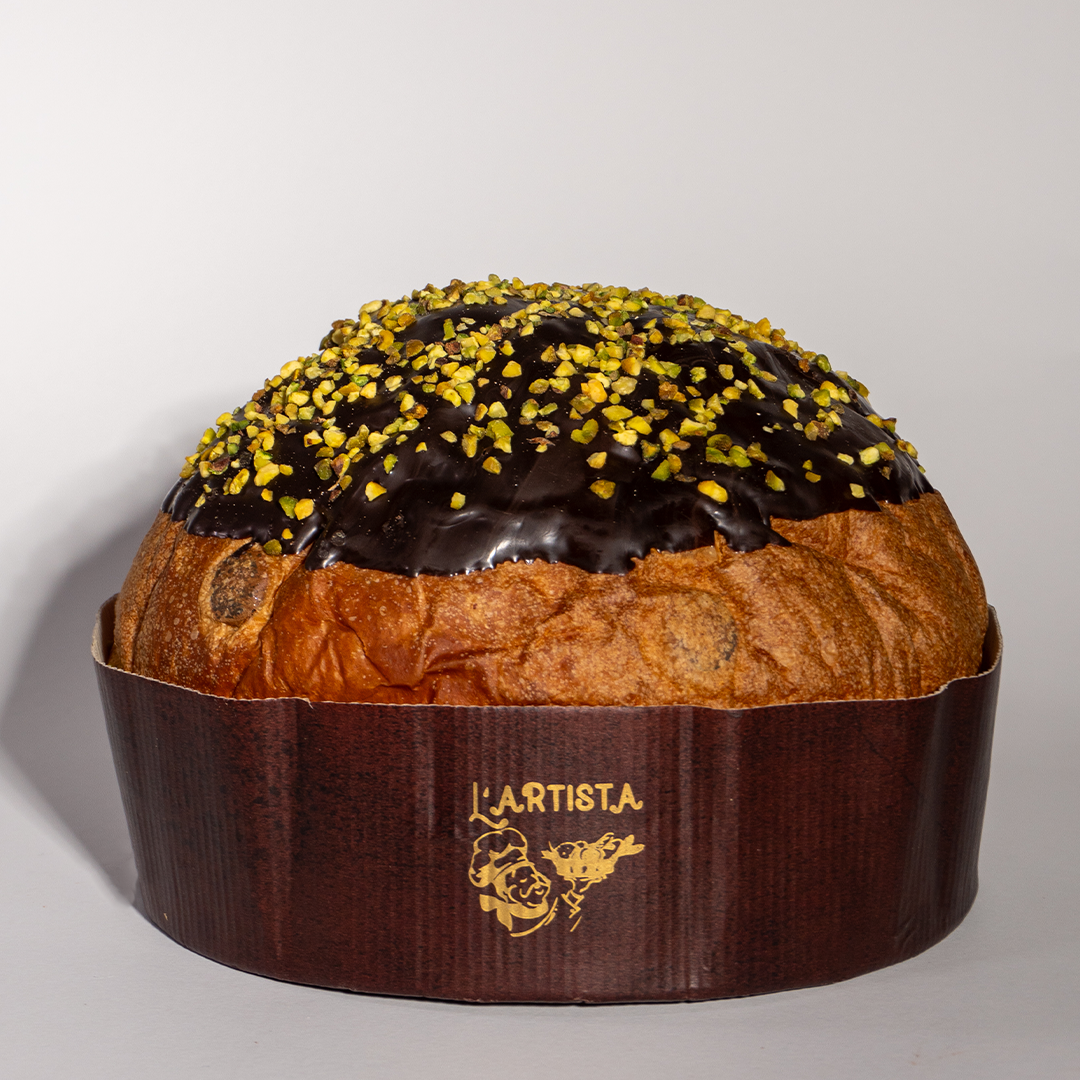 Panettone artigianale - Fondente e pistacchio