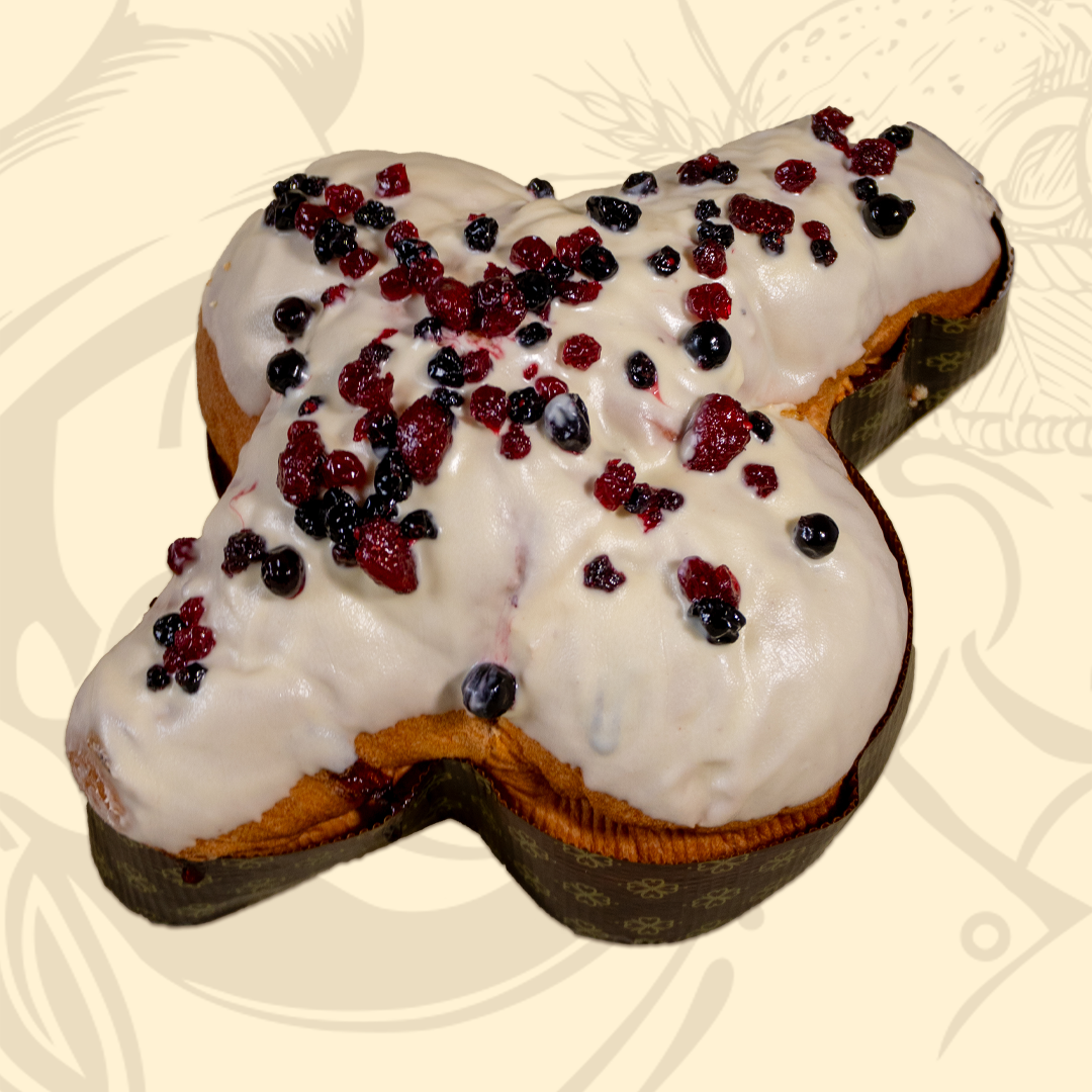 Colomba artigianale - Cioccolato bianco e frutti di bosco