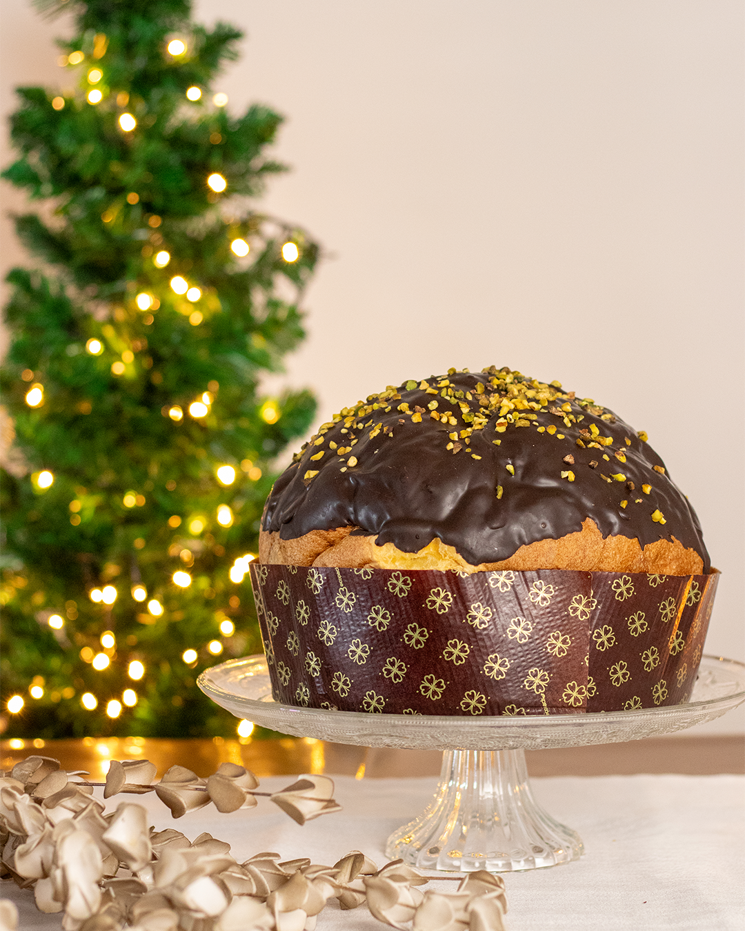 FONDENTE E PISTACCHIO | Panettone artigianale da 1kg