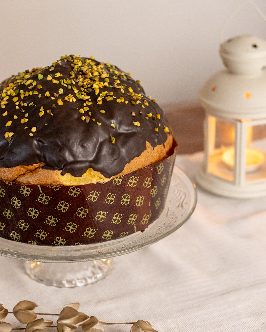 FONDENTE E PISTACCHIO | Panettone artigianale da 1kg