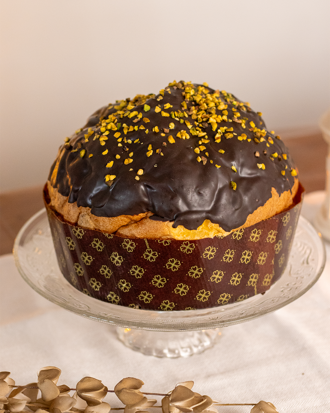 FONDENTE E PISTACCHIO | Panettone artigianale da 1kg