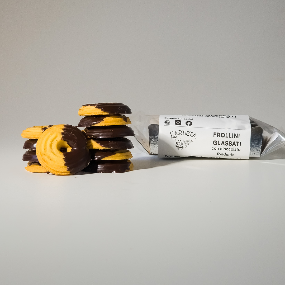 Ciambelle glassate con cioccolato fondente